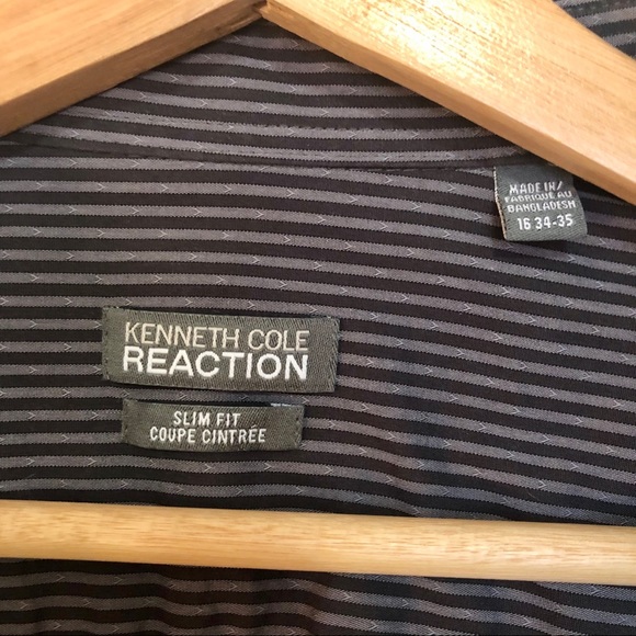 KENNETH COLE REACTION slim fit button down shirt - Picture 5 of 6
